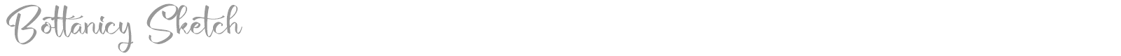 Bottanicy Sketch font preview
